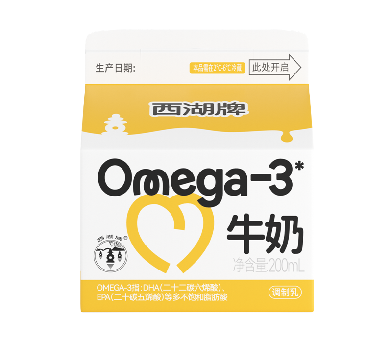 西湖牌Omega-3牛奶